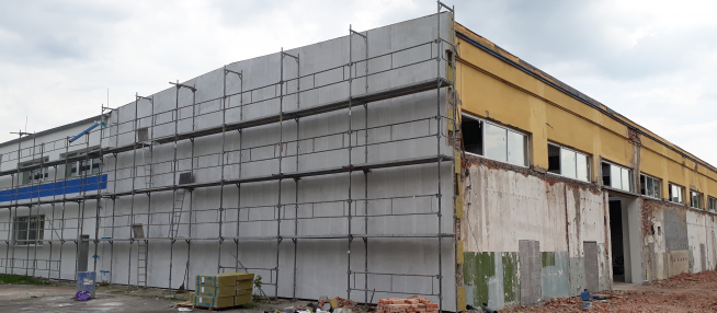 Der Wiederaufbau der  Produktions,- und Lageranlagen in Proboštov wird fortgesetzt