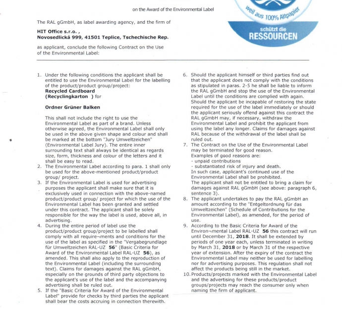 Blauer Engel-  das deustche Umweltzeichen