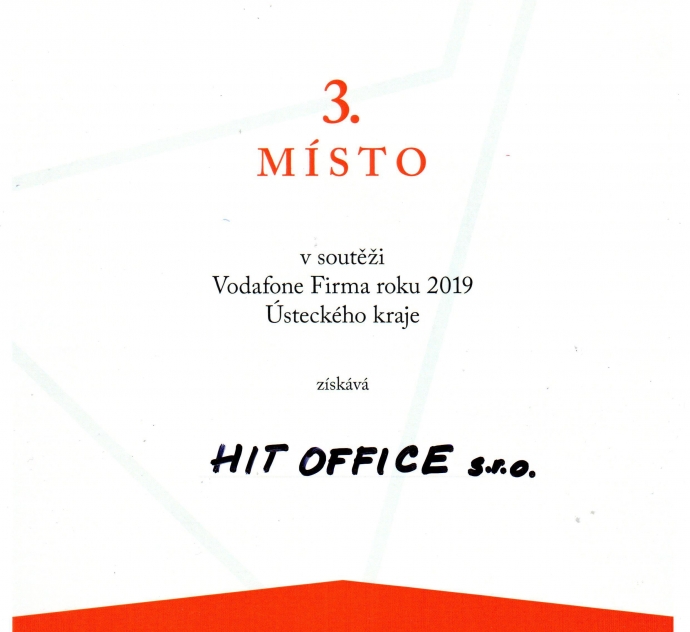 VODAFONE FIRMA ROKU 2019