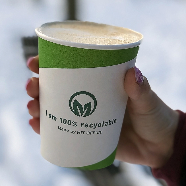 Pappbecher ohne Kunststoff!